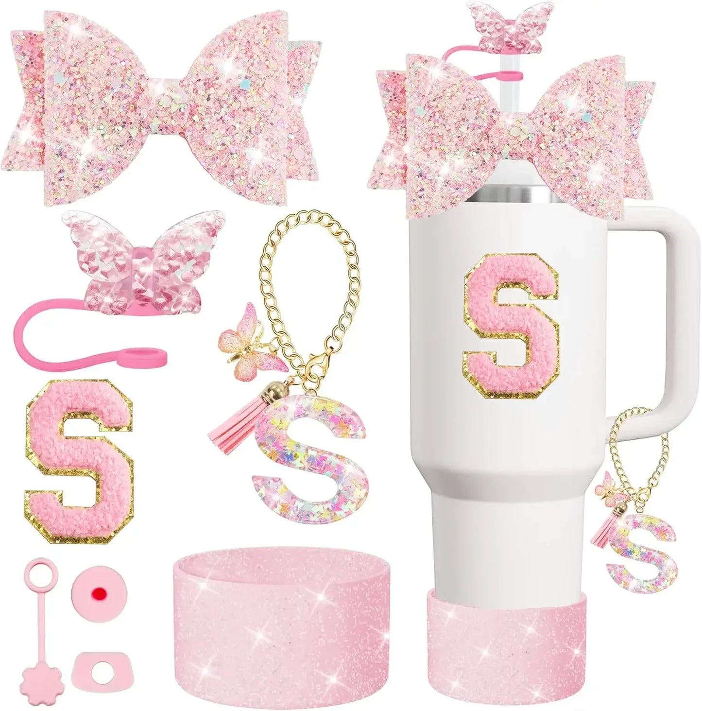 Tumbler Accessory Set with Initials