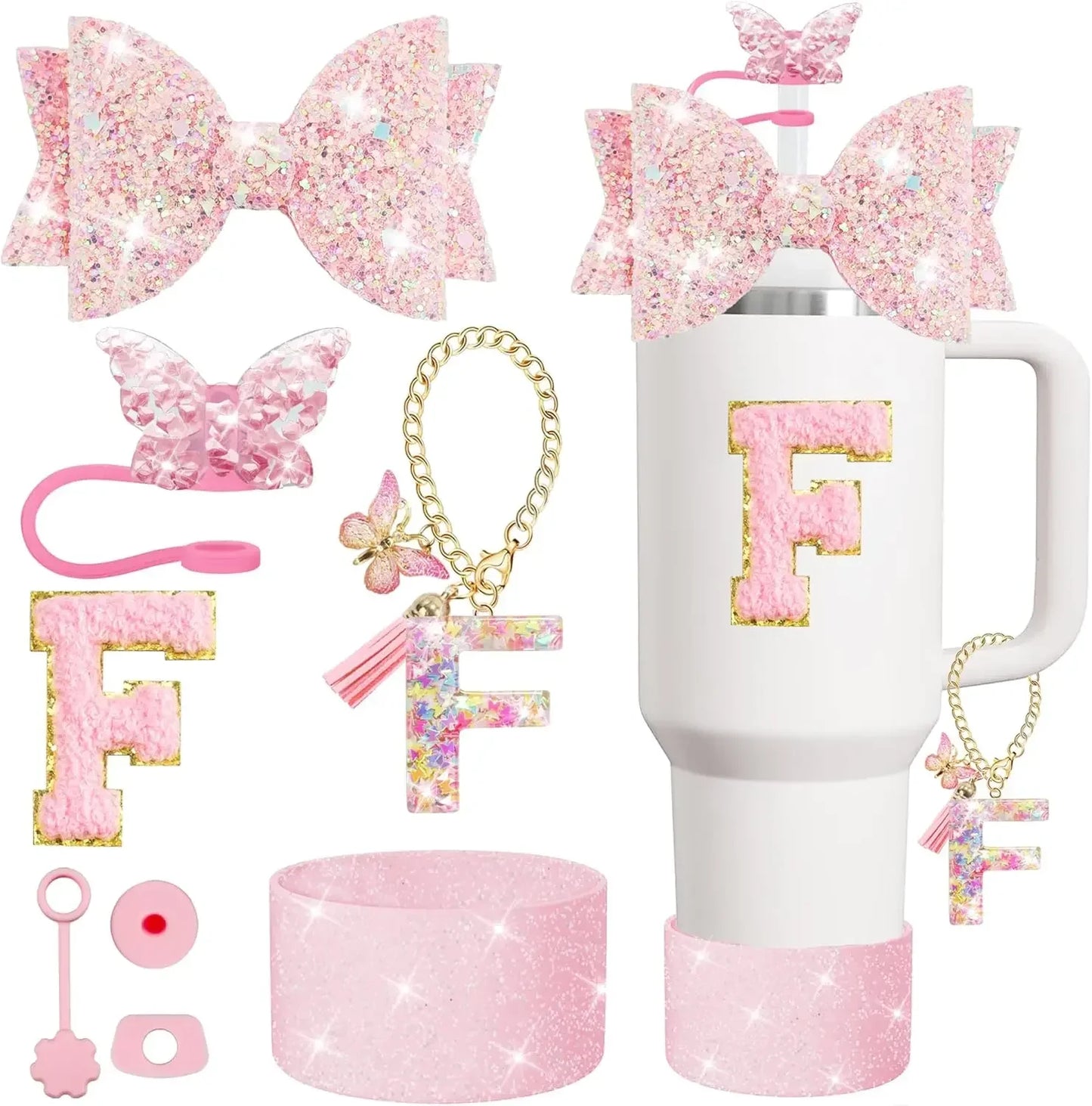 Tumbler Accessory Set with Initials