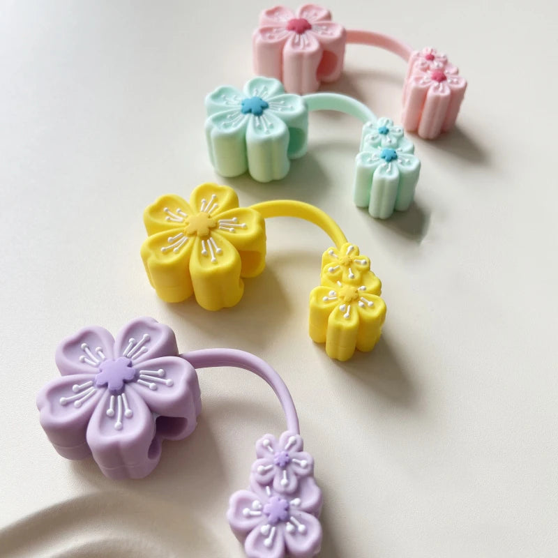 Cute Flower Straw Cover