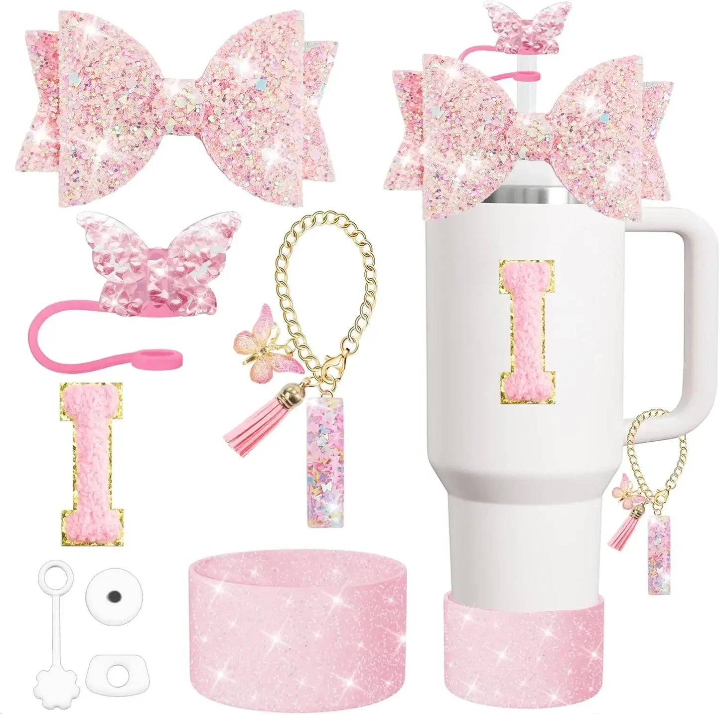 Tumbler Accessory Set with Initials
