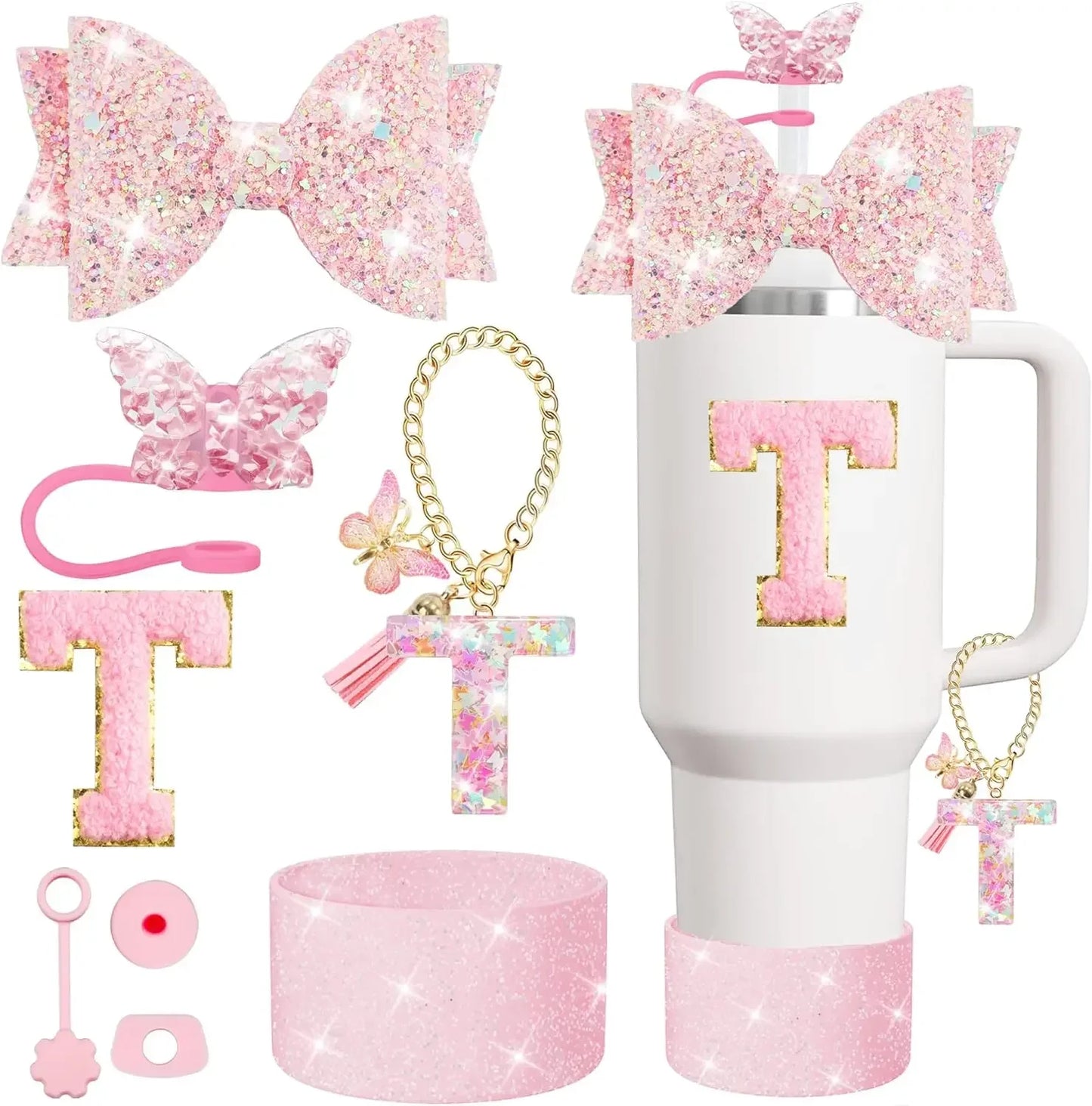 Tumbler Accessory Set with Initials