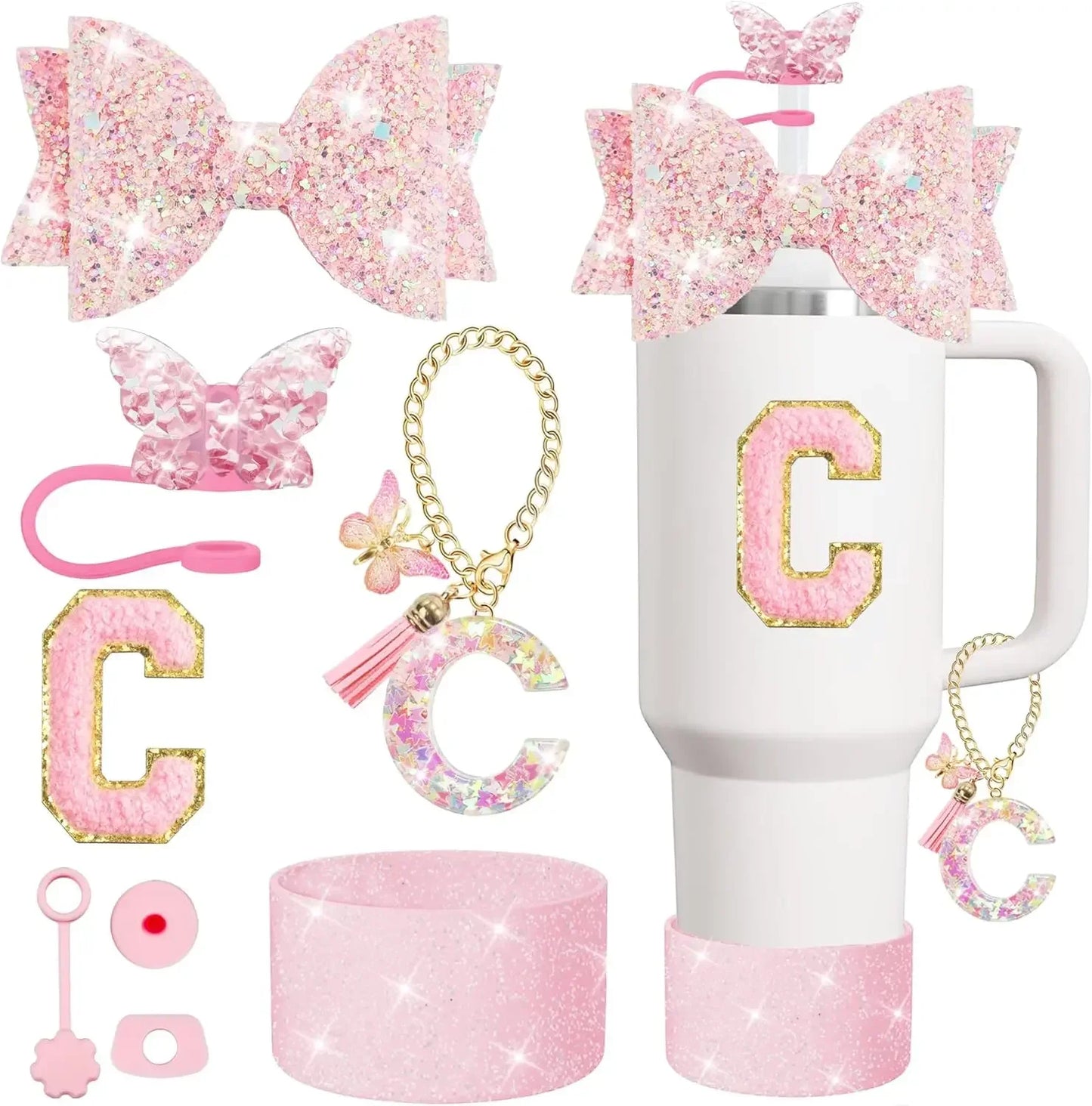 Tumbler Accessory Set with Initials