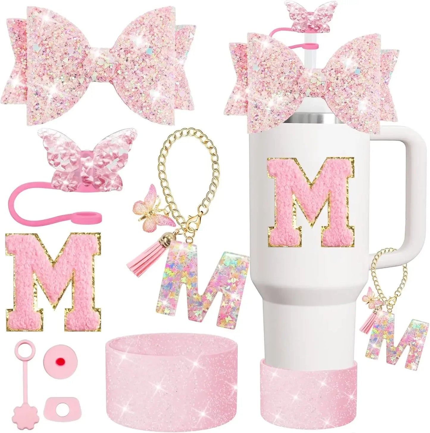 Tumbler Accessory Set with Initials