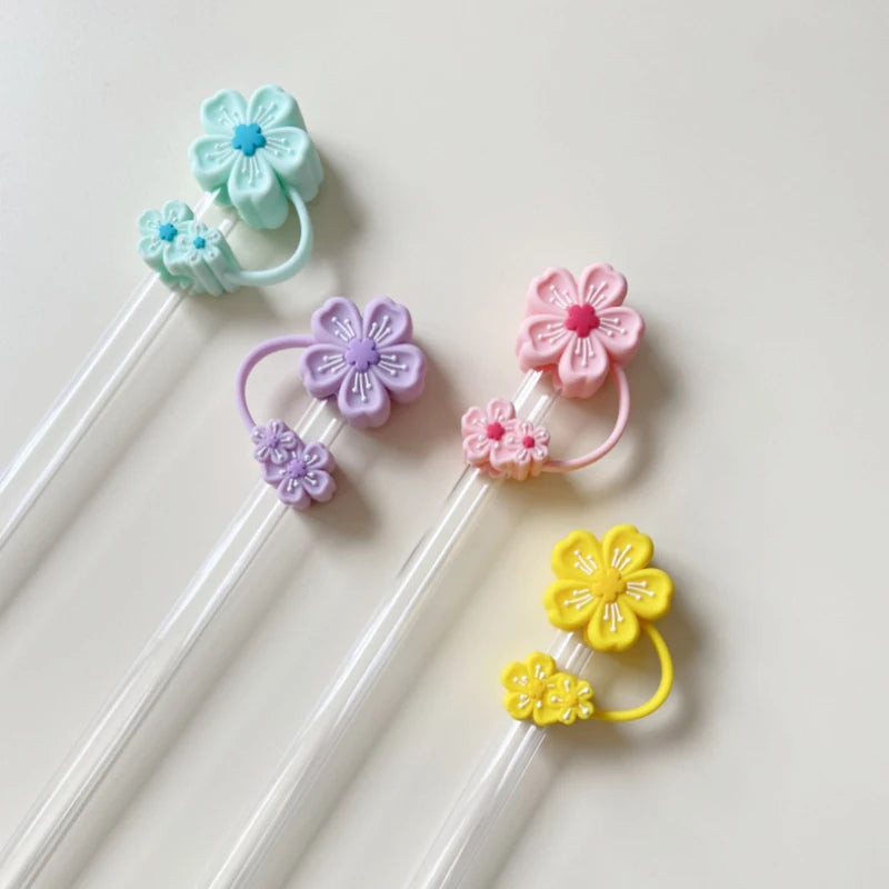 Cute Flower Straw Cover