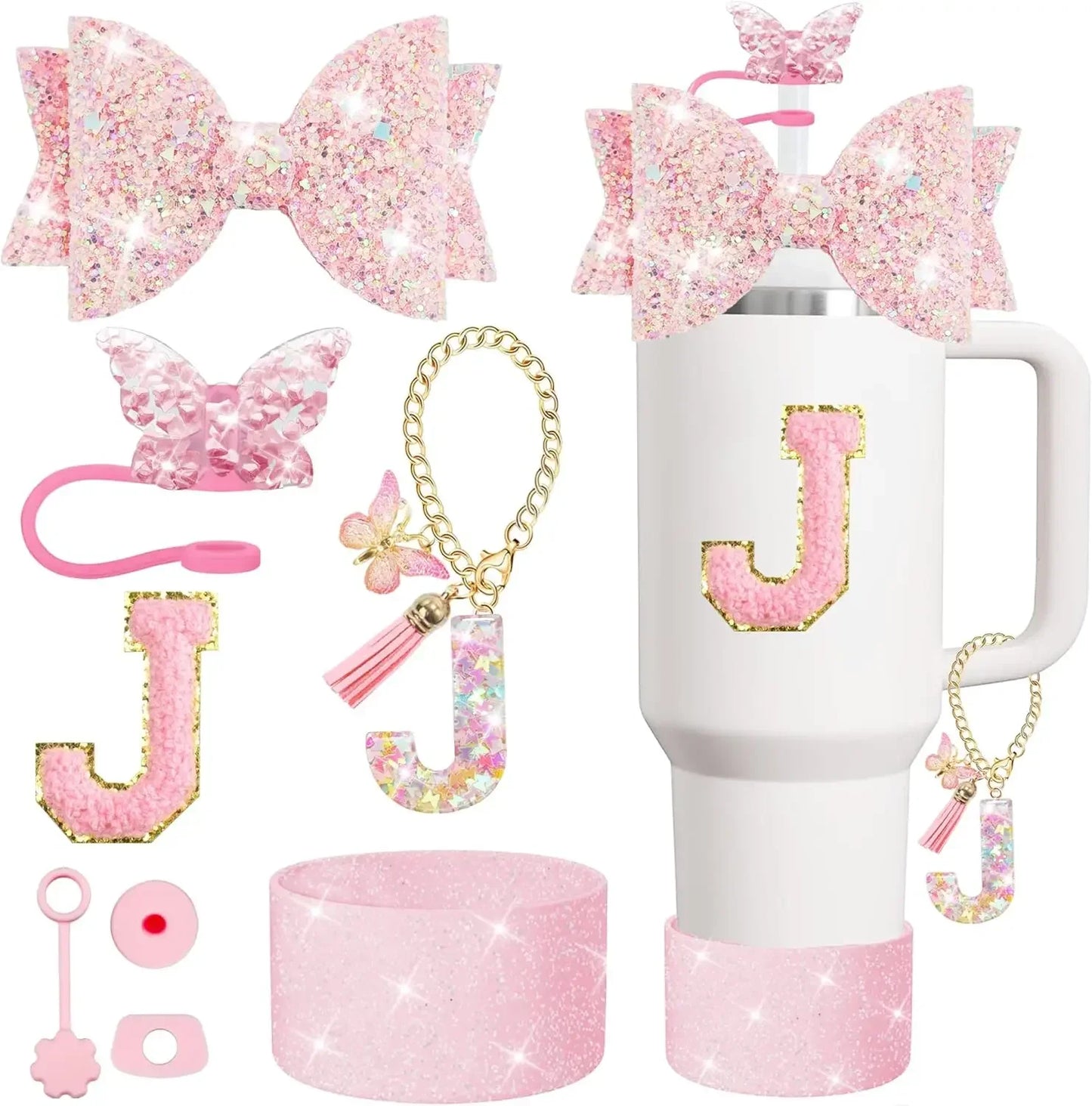Tumbler Accessory Set with Initials
