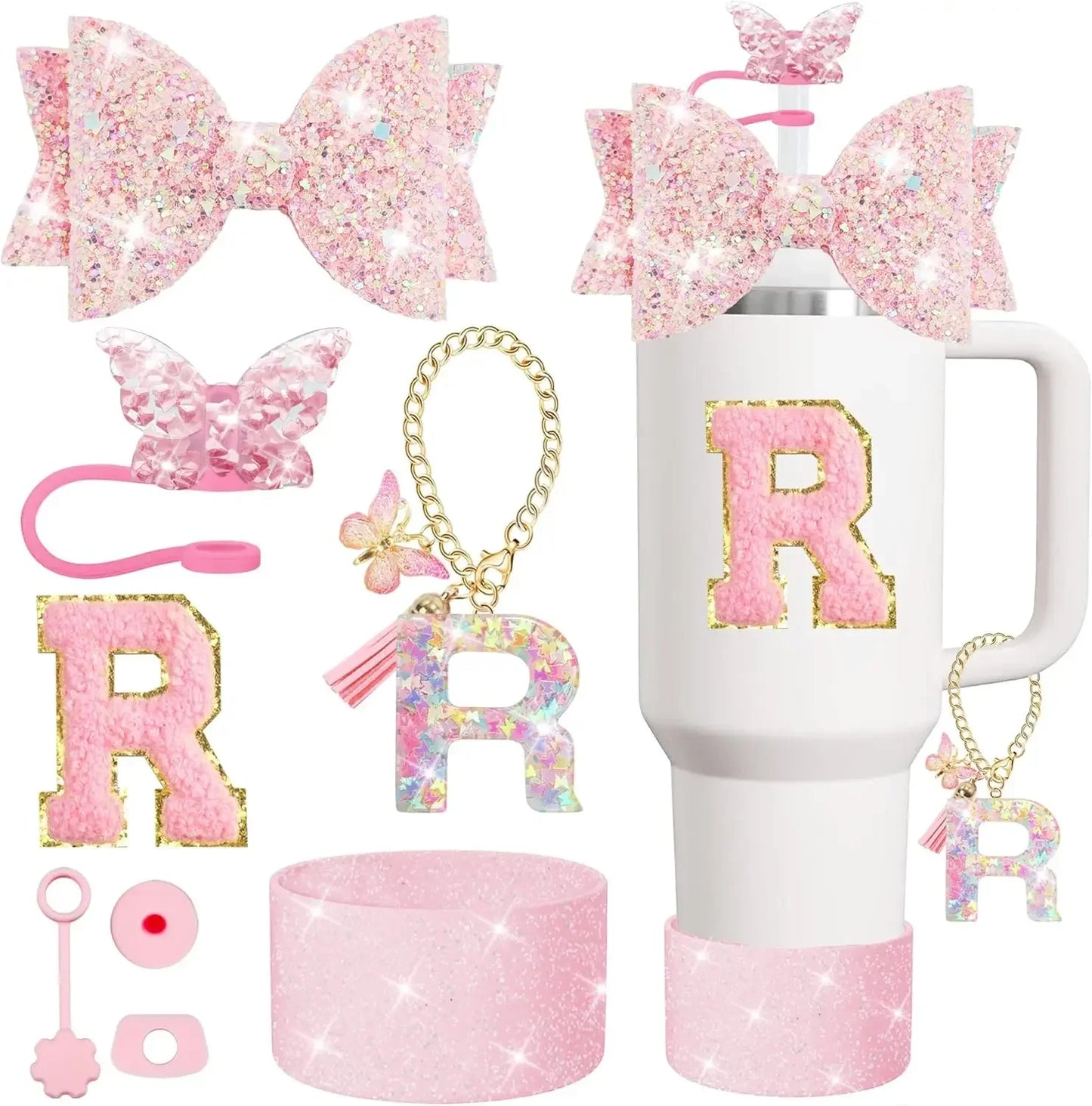 Tumbler Accessory Set with Initials