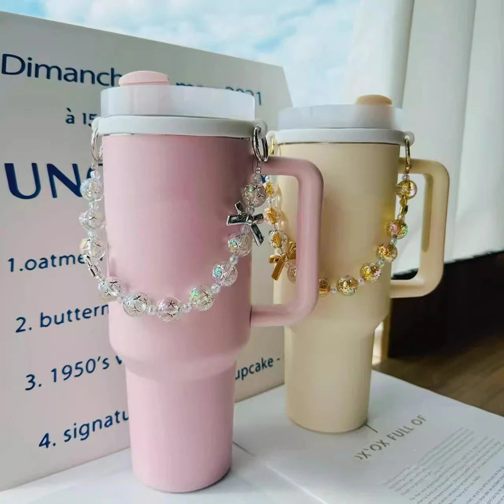 Luxury Beads Water Bottle Carrier Tumbler Handle Strap