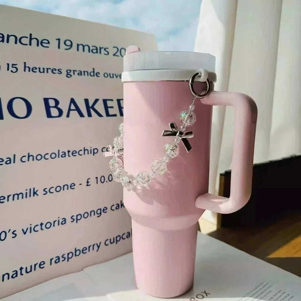 Luxury Beads Water Bottle Carrier Tumbler Handle Strap