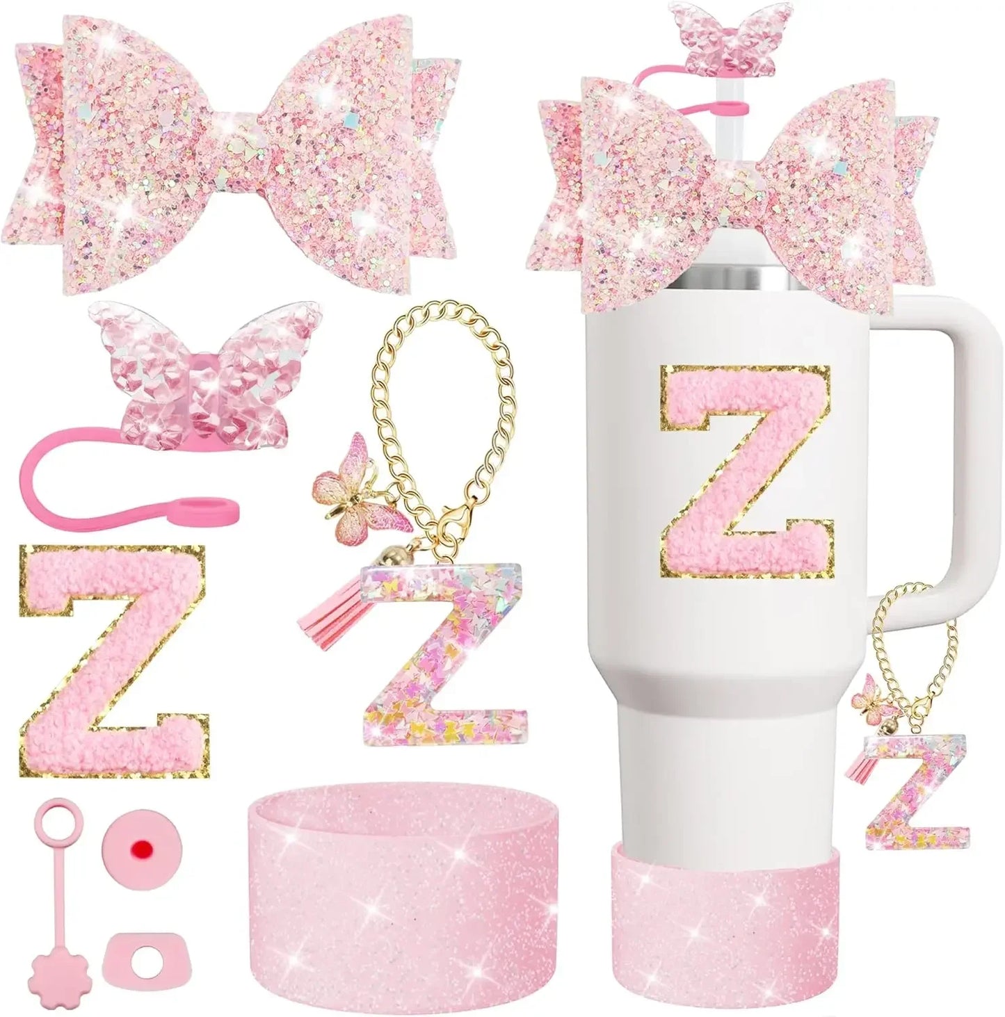 Tumbler Accessory Set with Initials