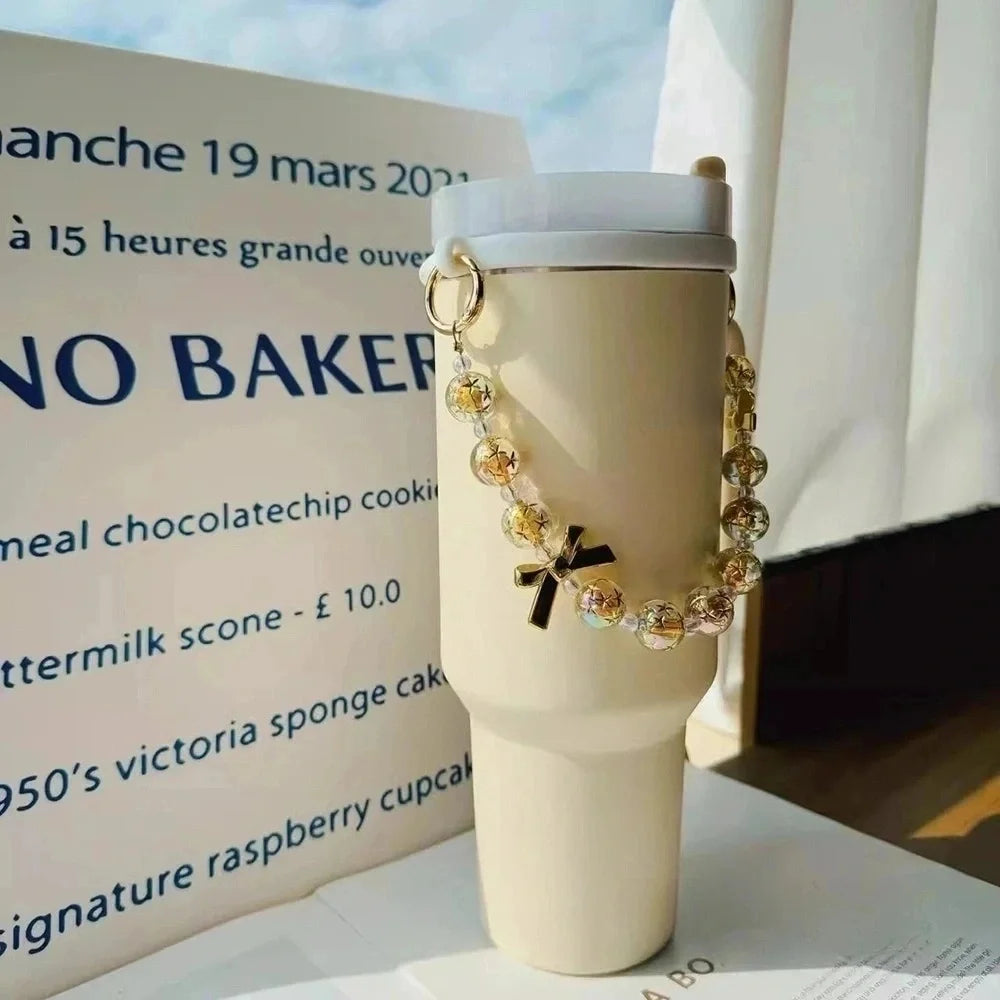 Luxury Beads Water Bottle Carrier Tumbler Handle Strap