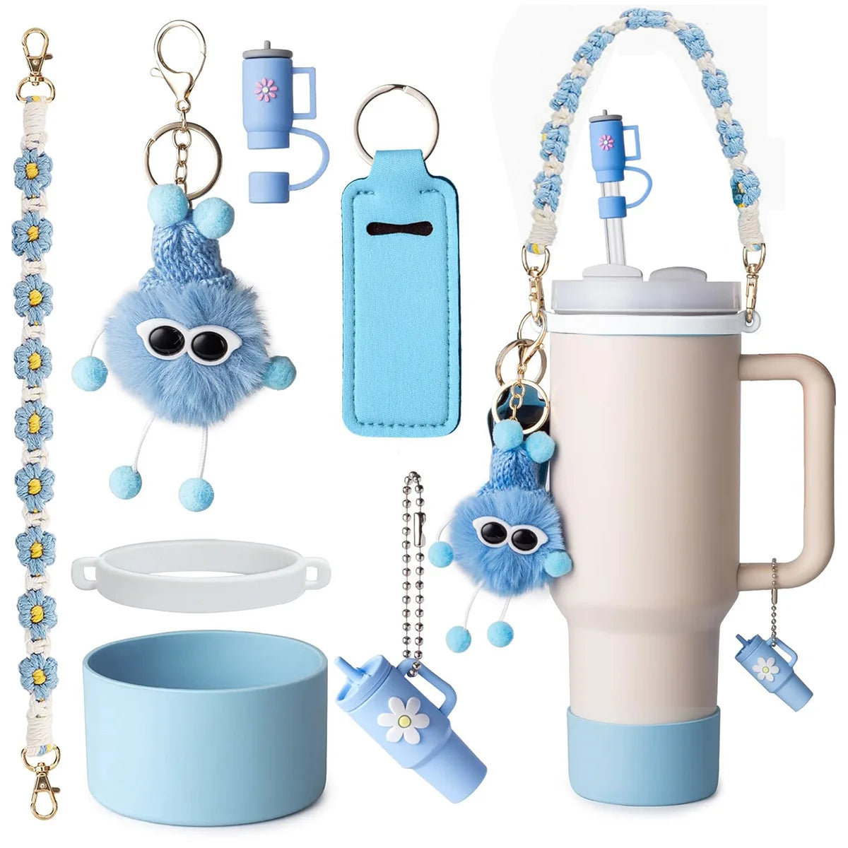 Cute Tumbler Accessory Set