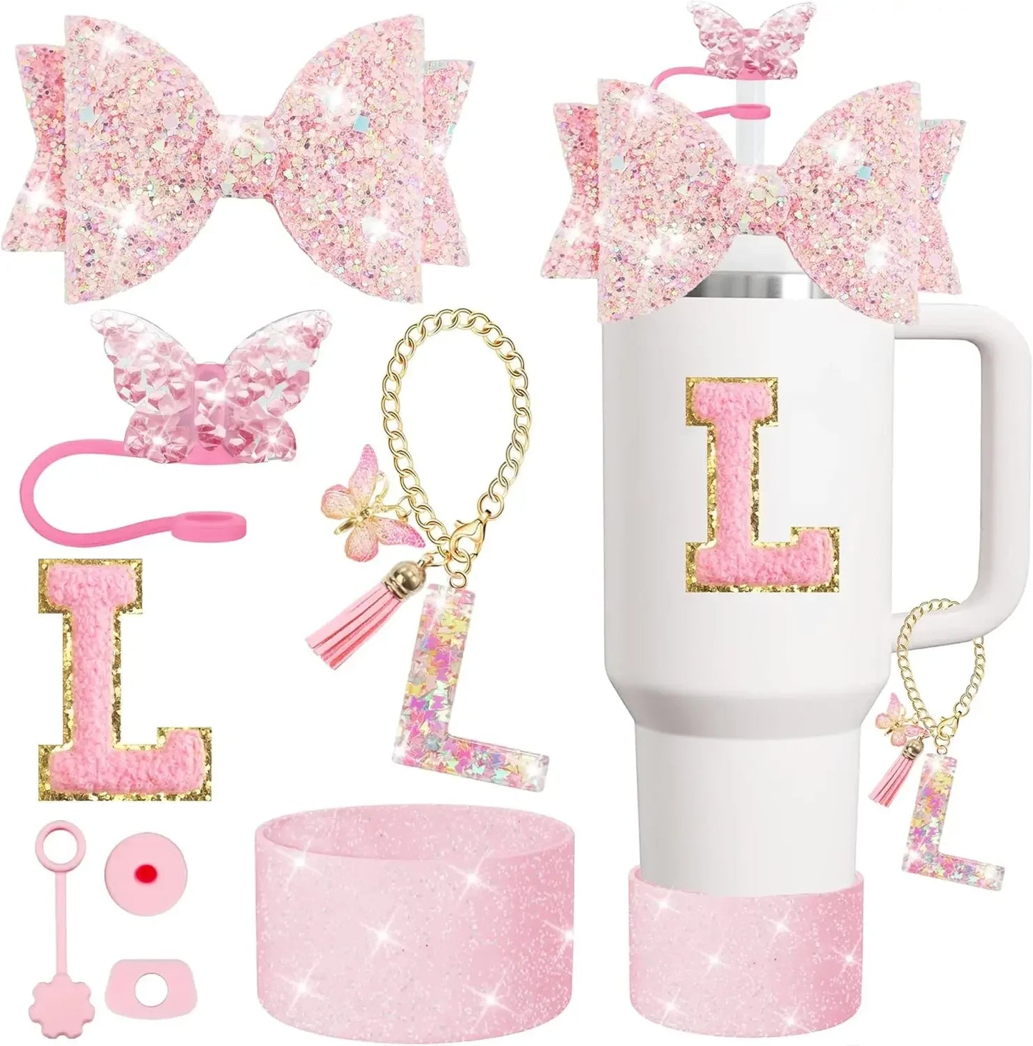 Tumbler Accessory Set with Initials