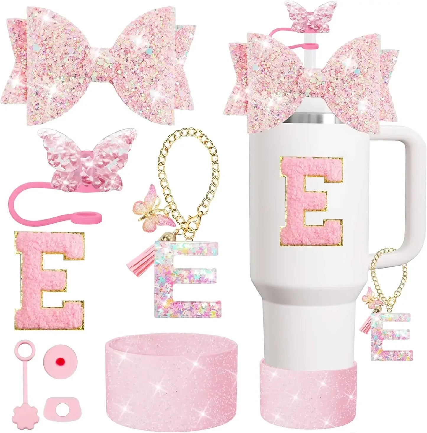 Tumbler Accessory Set with Initials