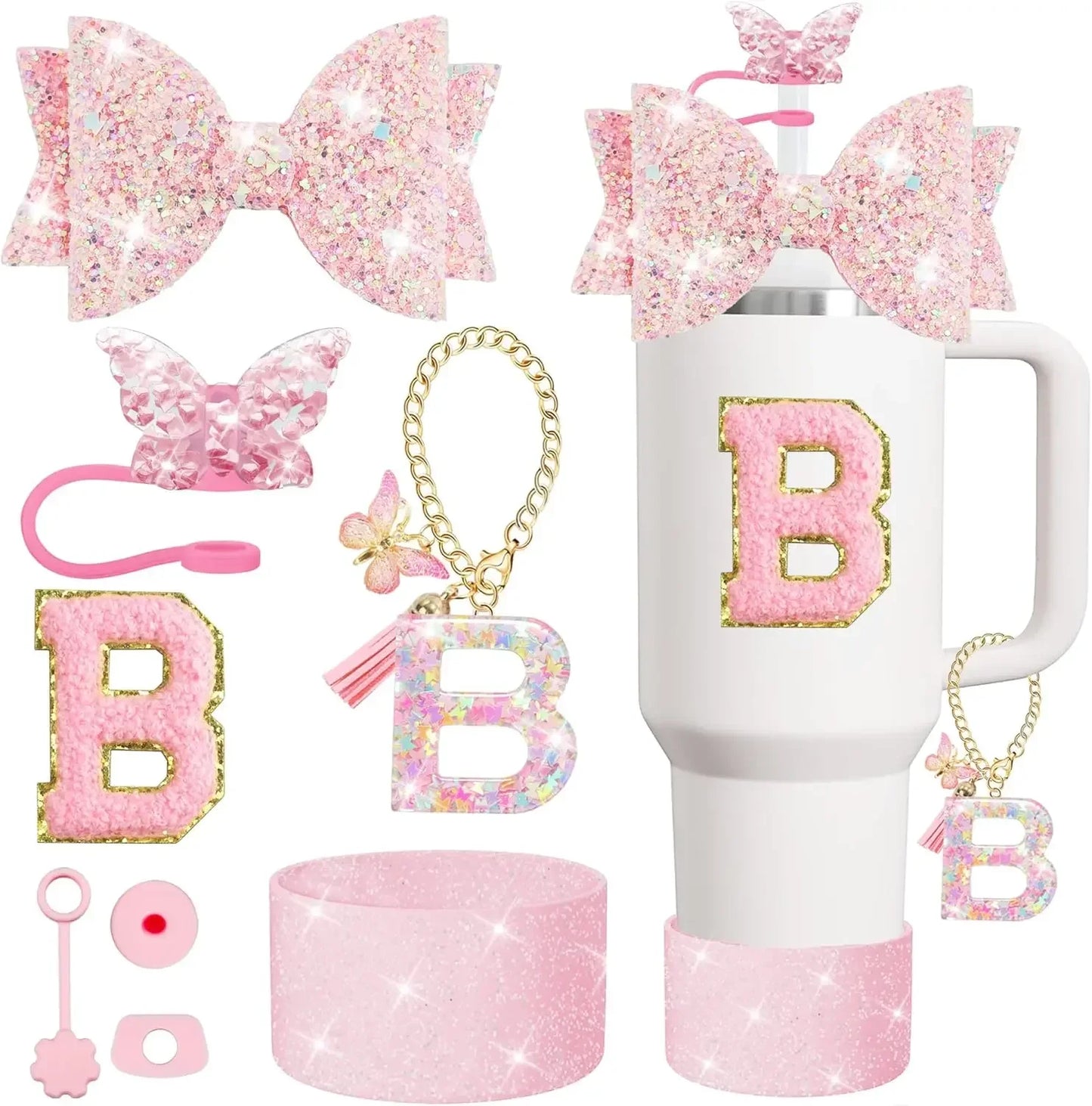 Tumbler Accessory Set with Initials
