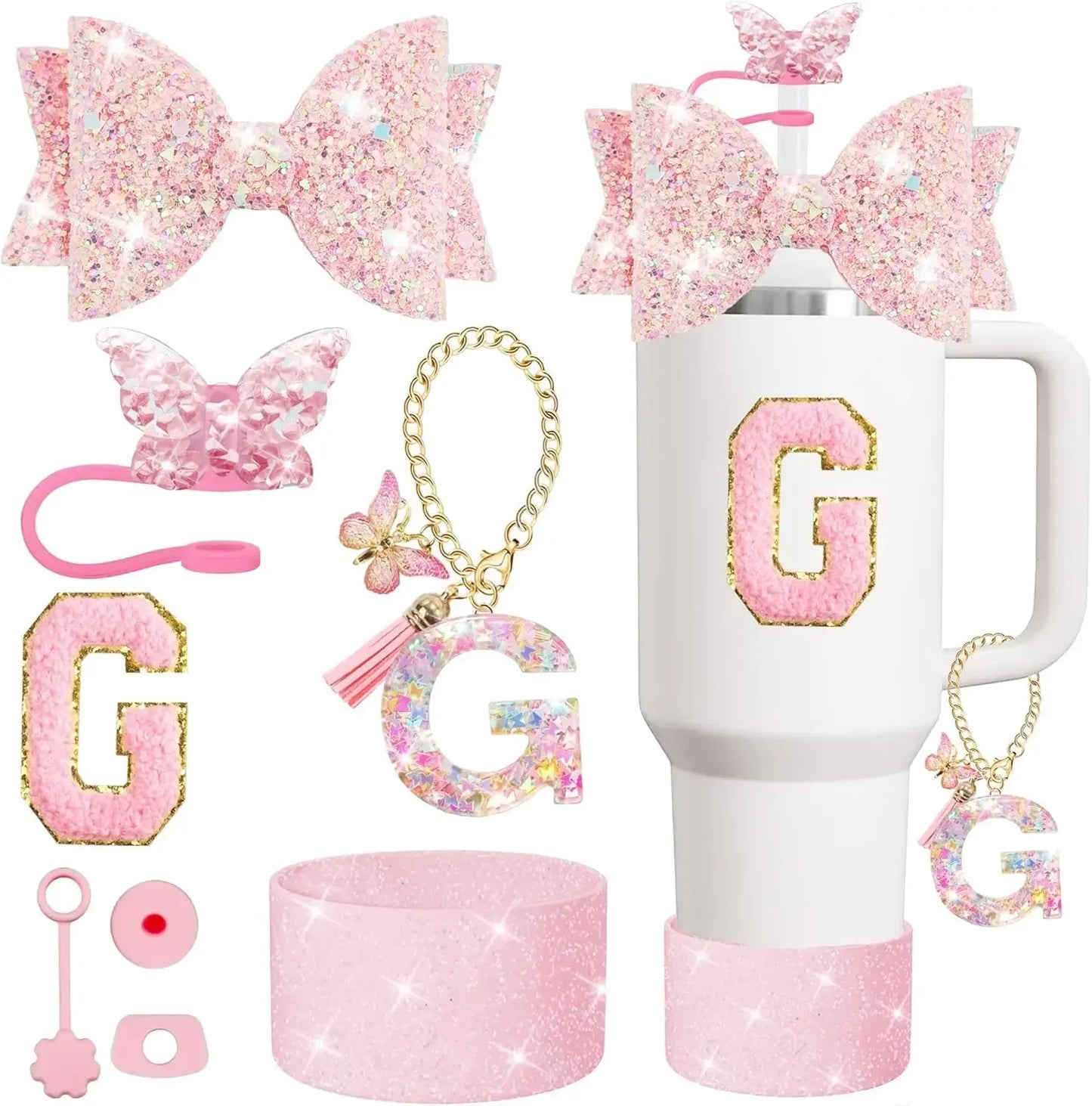 Tumbler Accessory Set with Initials