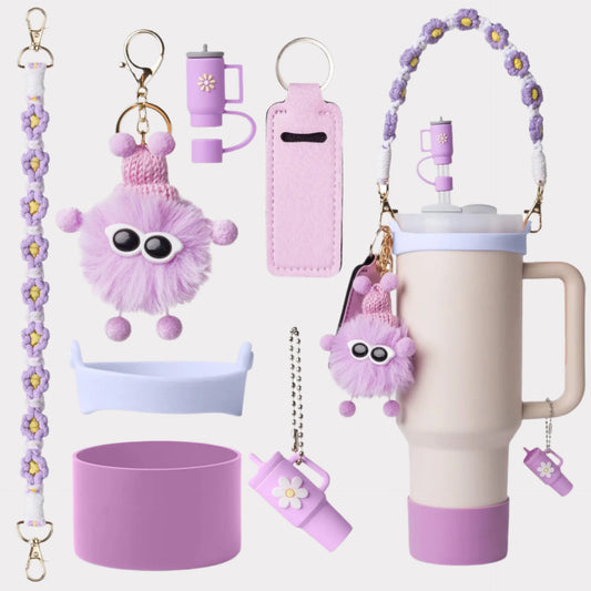 Cute Tumbler Accessory Set